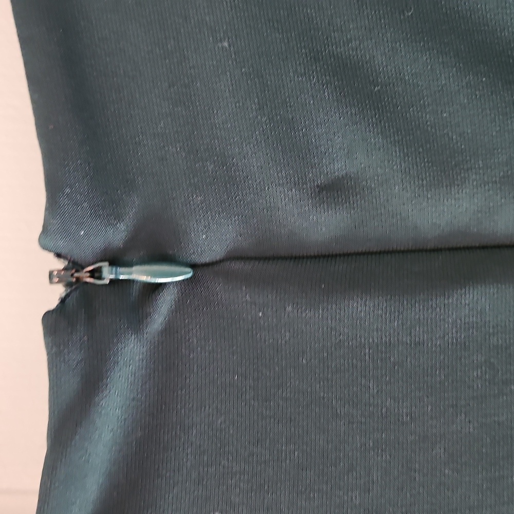 Lauren Ralph Lauren Size 14 Forest Green Draped Midi Dress - Picture 6 of 7